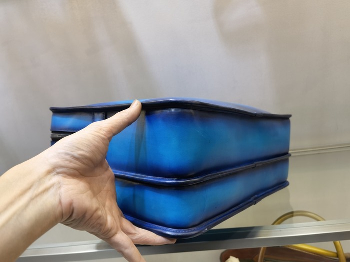 Berluti Stylish Tote with Practicality Blue 01A