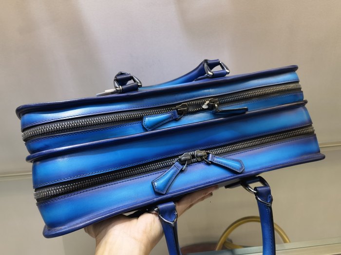 Berluti Stylish Tote with Practicality Blue 01A