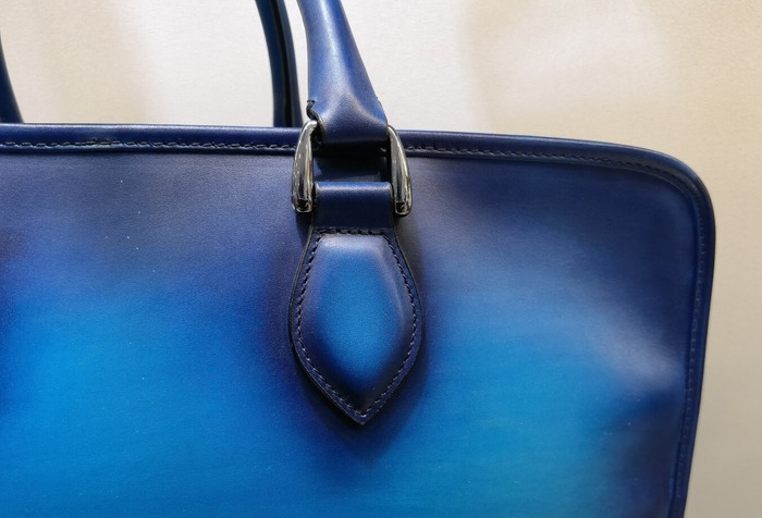 Berluti Stylish Tote with Practicality Blue 01A