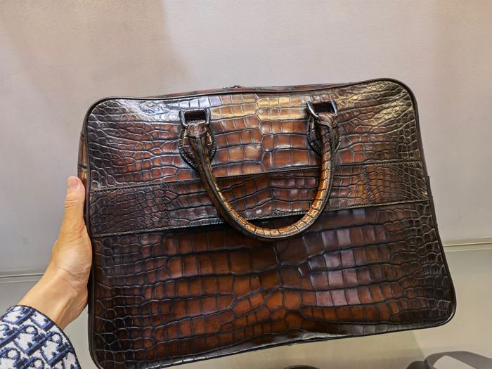 Berluti Tote bag with elegant design Brown 01A