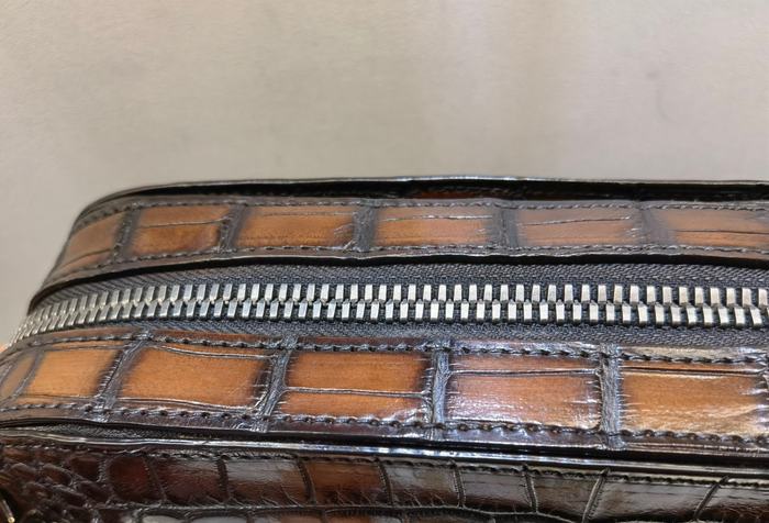 Berluti Tote bag with textured leather Brown 01A