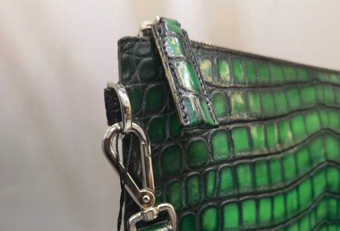 Berluti Tote bag with textured leather Green 01A