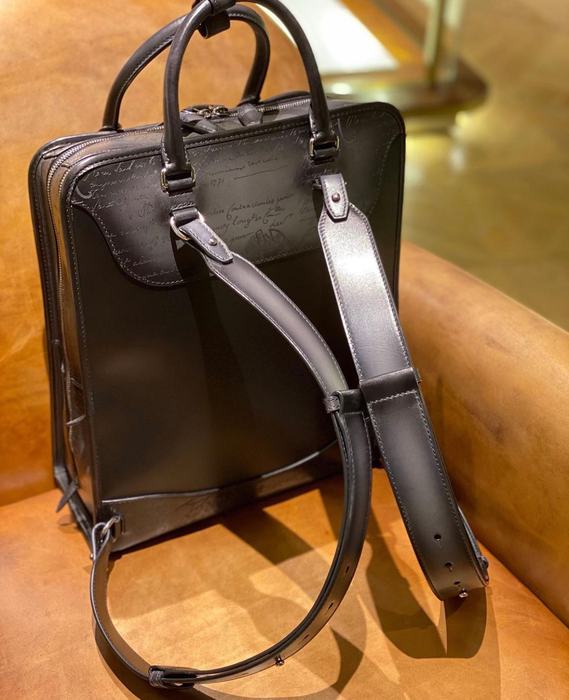 Berluti Tote with elegant design Black 01A