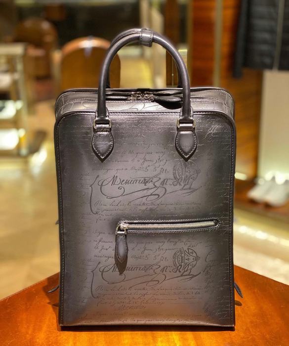 Berluti Tote with elegant design Black 01A