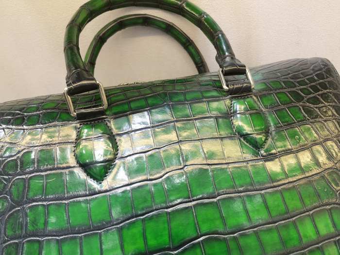 Berluti Tote with elegant styling Green 01A