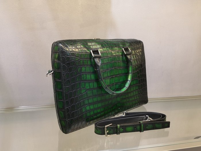 Berluti Tote with elegant styling Green 01A
