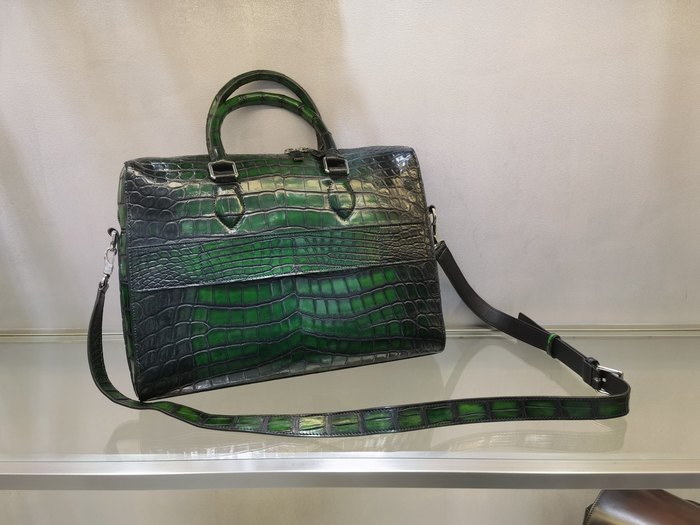 Berluti Tote with elegant styling Green 01A