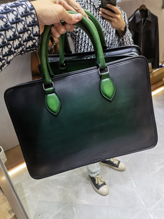 Berluti Tote with sleek design and handles Black 01A