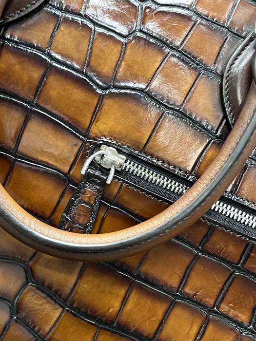 Berluti Tote with textured leather Brown 01A