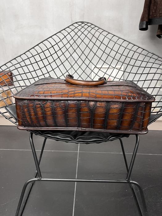 Berluti Tote with textured leather Brown 01A