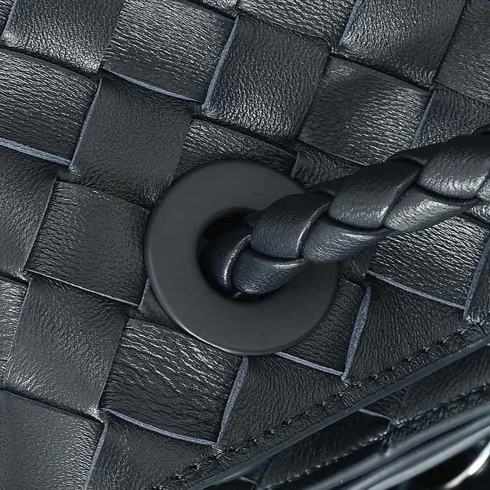 Bottega Veneta Tote bag with woven details Navy 01A