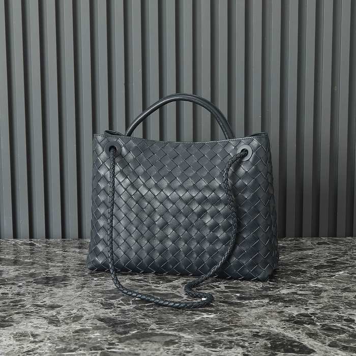Bottega Veneta Tote bag with woven details Navy 01A