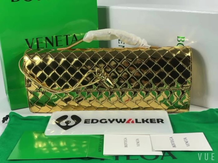 Bottega Veneta Tote bag with woven elements Green 01A