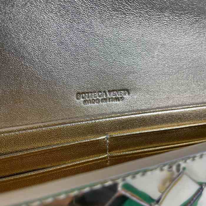 Bottega Veneta Tote bag with woven elements Green 01A