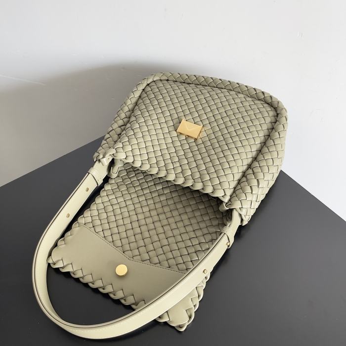 Bottega Veneta Tote bag with woven texture Beige 01A