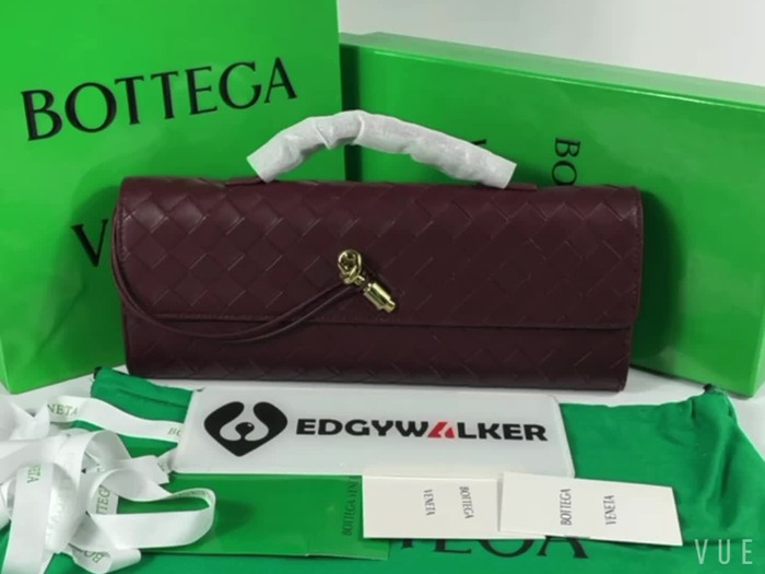 Bottega Veneta Tote bag with woven texture Burgundy 01A 2