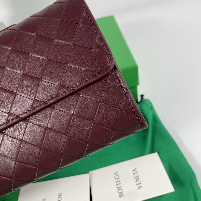 Bottega Veneta Tote bag with woven texture Burgundy 01A 2