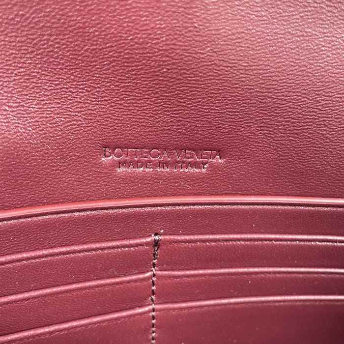 Bottega Veneta Tote bag with woven texture Burgundy 01A 2