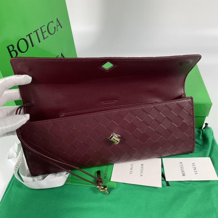 Bottega Veneta Tote bag with woven texture Burgundy 01A 2