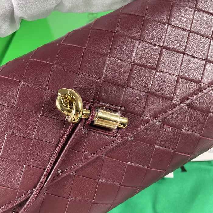 Bottega Veneta Tote bag with woven texture Burgundy 01A 2