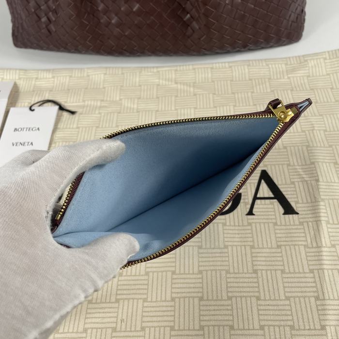 Bottega Veneta Tote bag with woven texture Burgundy 01A