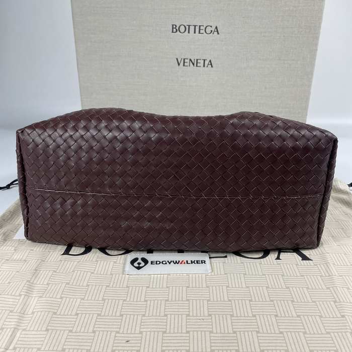 Bottega Veneta Tote bag with woven texture Burgundy 01A