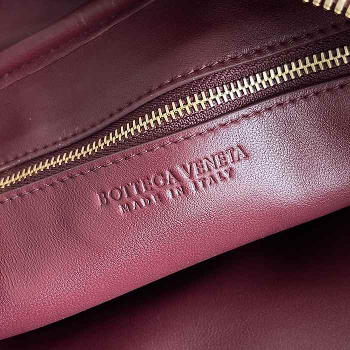 Bottega Veneta Woven Leather Tote Burgundy 01A