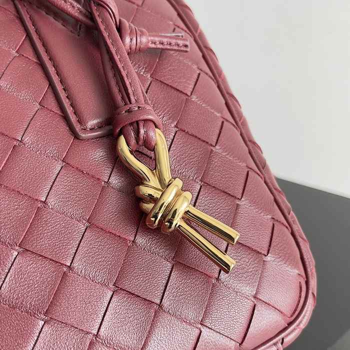 Bottega Veneta Woven Leather Tote Burgundy 01A