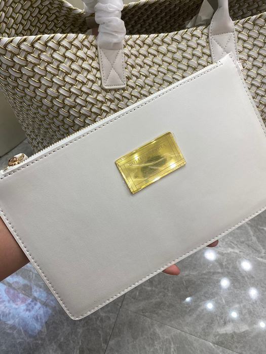 Bottega Veneta Woven Tote Bag Beige 01A