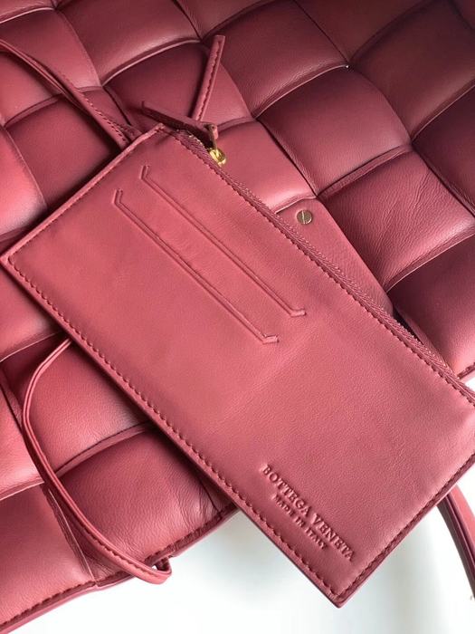 Bottega Veneta Woven Tote Bag Red 01A