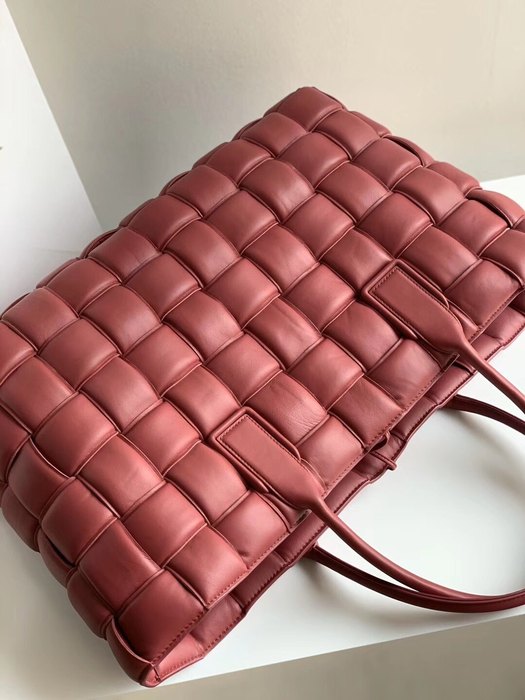 Bottega Veneta Woven Tote Bag Red 01A