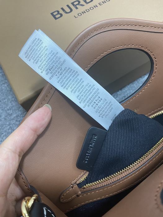 Burberry Tote Bag with Chic Design Brown 01A