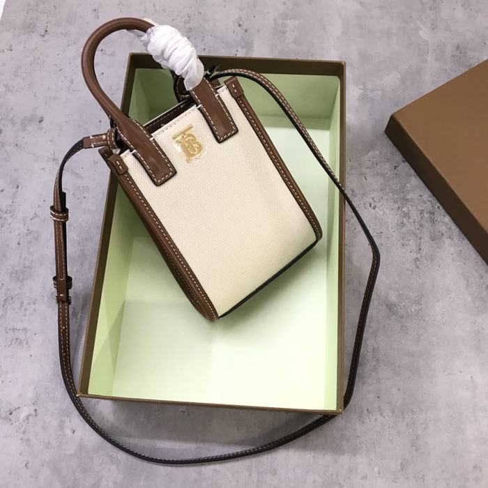 Burberry Tote Bag with Stylish Elements Tan 01A