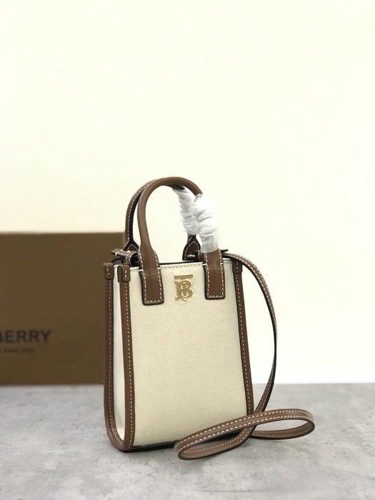 Burberry Tote Bag with Stylish Elements Tan 01A