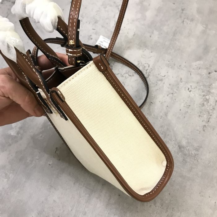 Burberry Tote Bag with Stylish Elements Tan 01A