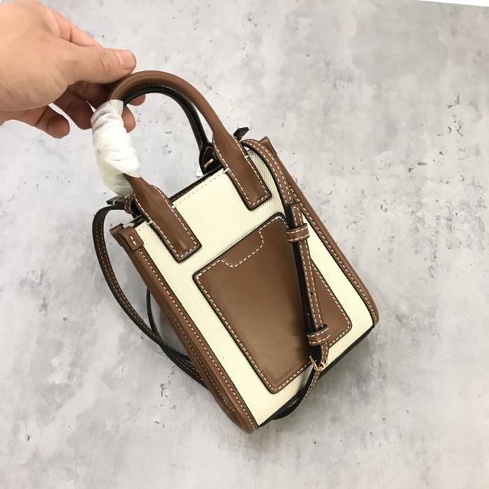 Burberry Tote Bag with Stylish Elements Tan 01A