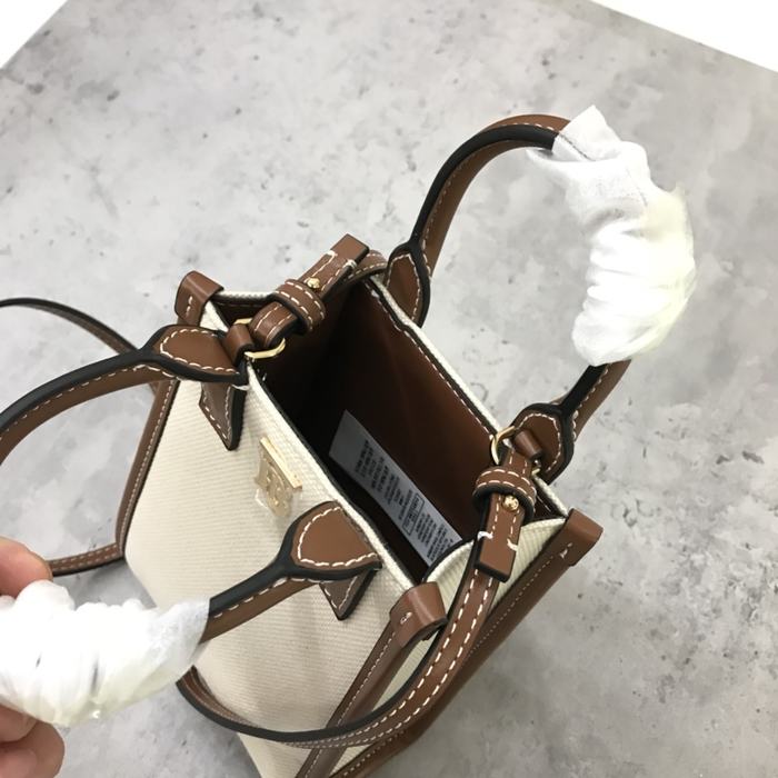 Burberry Tote Bag with Stylish Elements Tan 01A