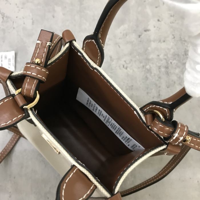 Burberry Tote Bag with Stylish Elements Tan 01A