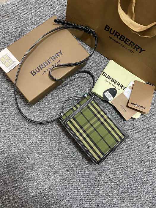 Burberry Tote Bag with Stylish Features Green 01A 4
