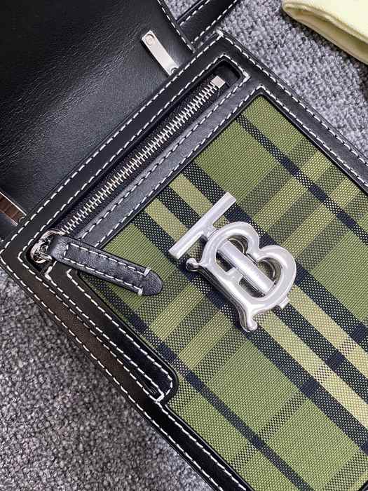 Burberry Tote Bag with Stylish Features Green 01A 4