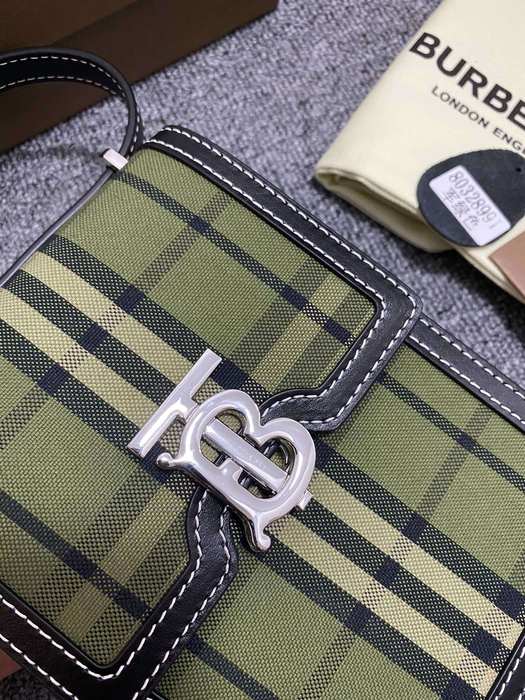 Burberry Tote Bag with Stylish Features Green 01A 4