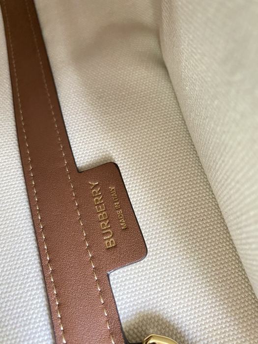 Burberry Tote bag with leather accents Beige 01A 2