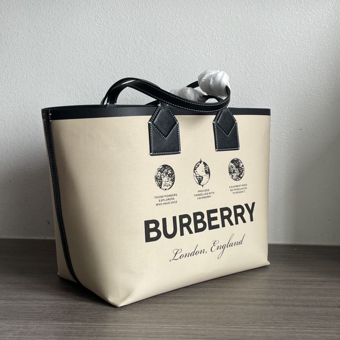 Burberry Tote bag with structured design Beige 01A