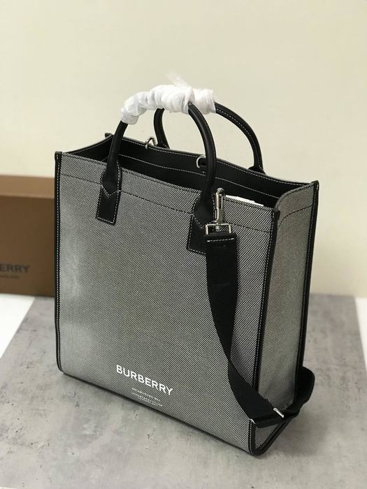 Burberry Tote bag with structured design Grey 01A 2