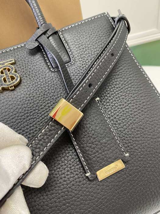 Burberry Tote bag with structured design Grey 01A 3