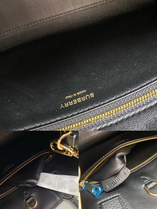 Burberry Tote bag with structured design Grey 01A 3