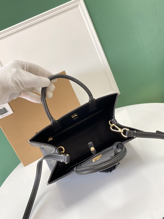 Burberry Tote bag with structured design Grey 01A 3