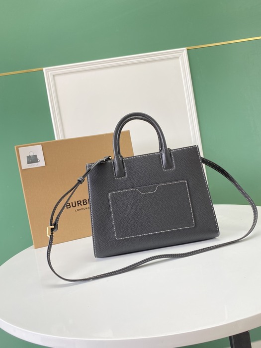 Burberry Tote bag with structured design Grey 01A 3