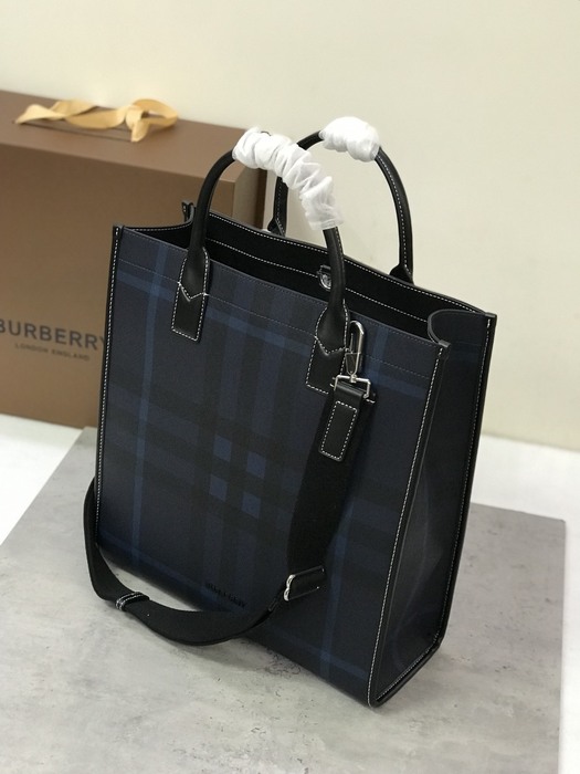 Burberry Tote bag with structured design Grey 01A
