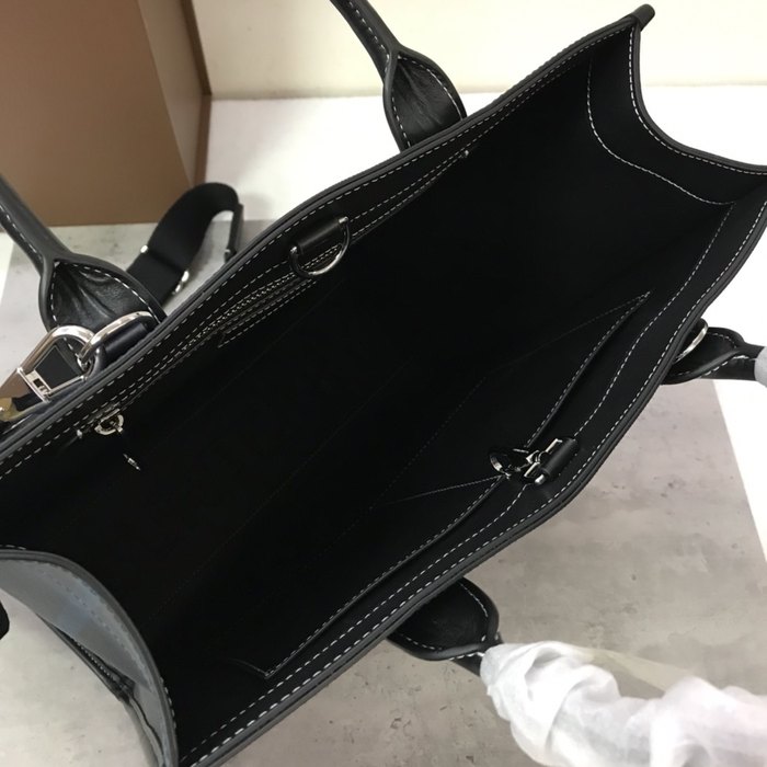 Burberry Tote bag with structured design Grey 01A